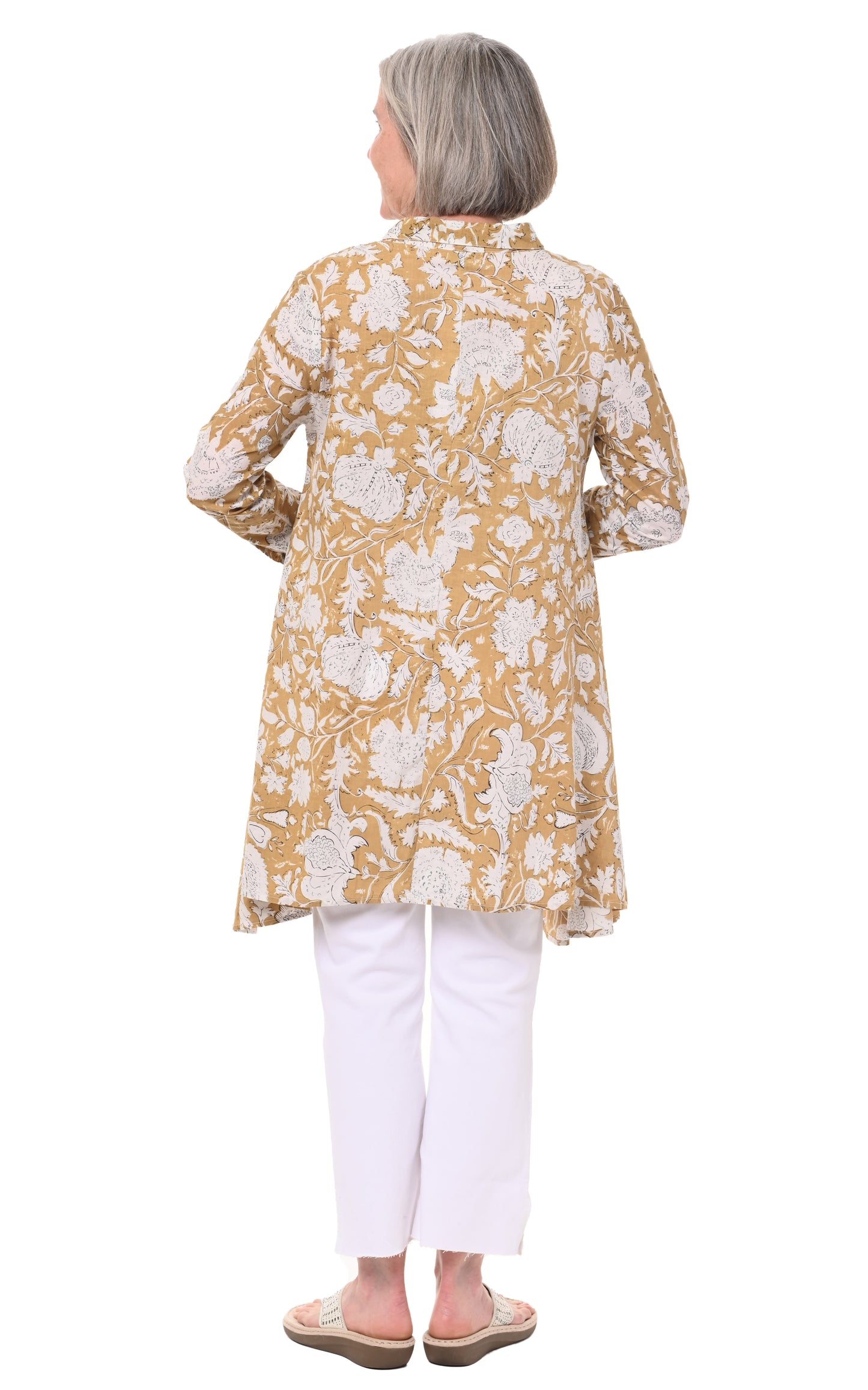 FINAL SALE CV537 Demi Button Down in Anala*