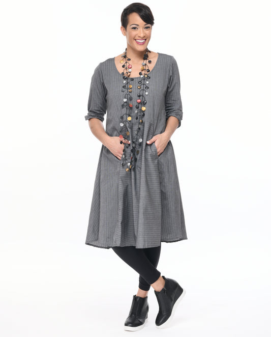 FINAL SALE CV605 Mel Dress in Rockefeller Stripe*