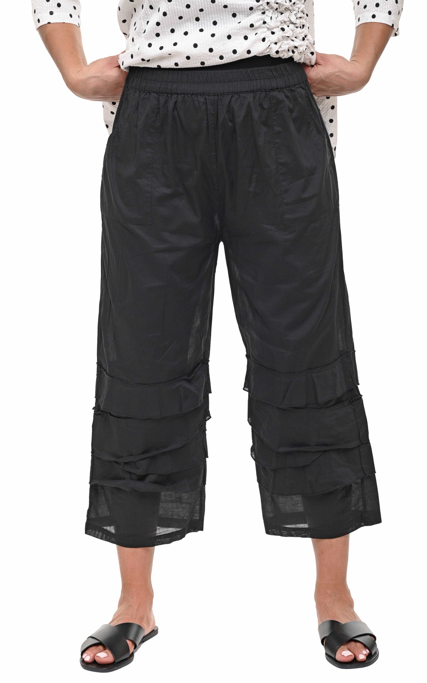 CV62 Coastal Bloomer Pant in Black