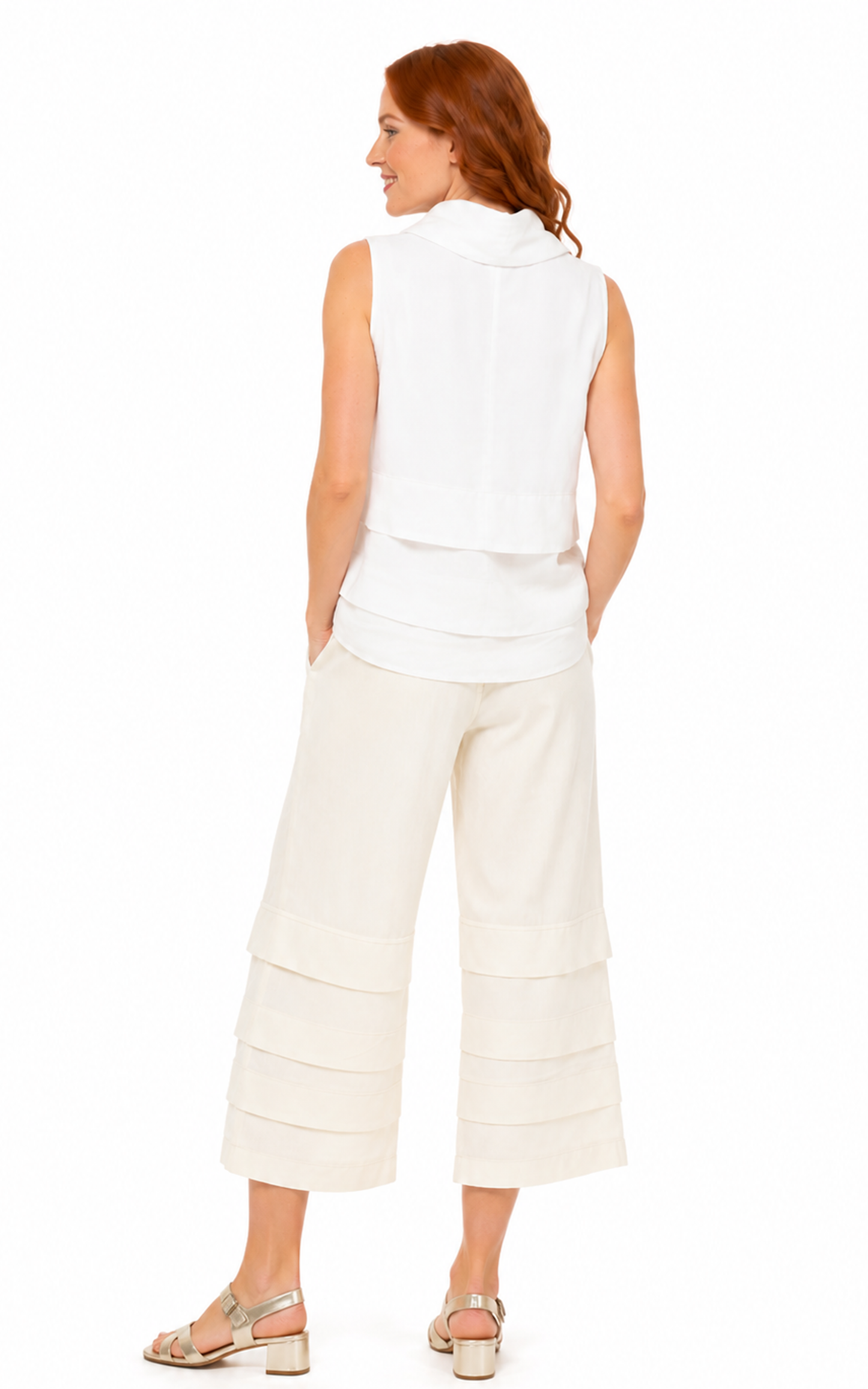 FINAL SALE CV62 Coastal Bloomer Pant in Ivory*