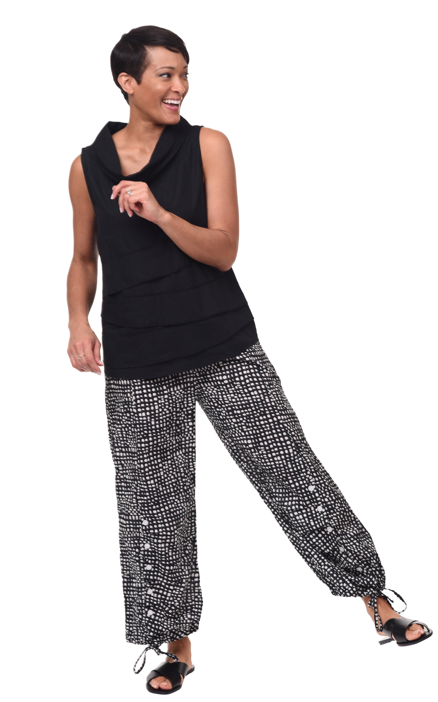 CV21 Scooter Pant in Black Dots*