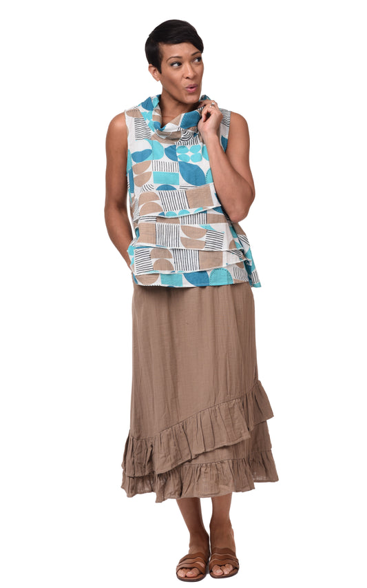 FINAL SALE VCG652 Erika Skirt in Sand