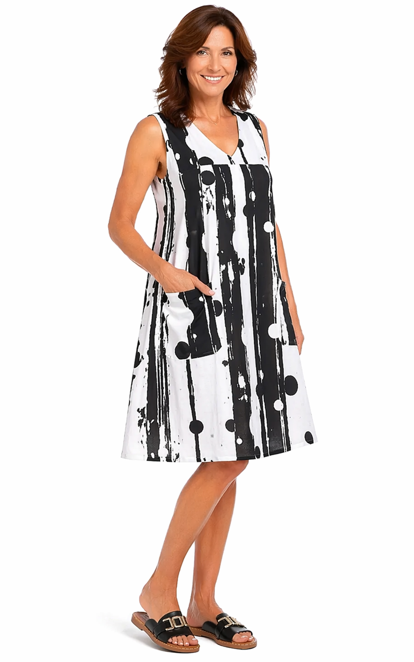 FINAL SALE CV656  Poppie Dress in Floating Bubbles*