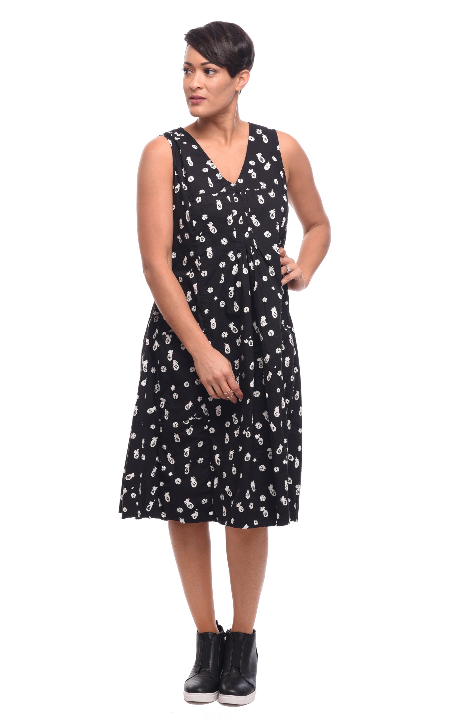 FINAL SALE CV656 Poppie Dress in Pineapple*