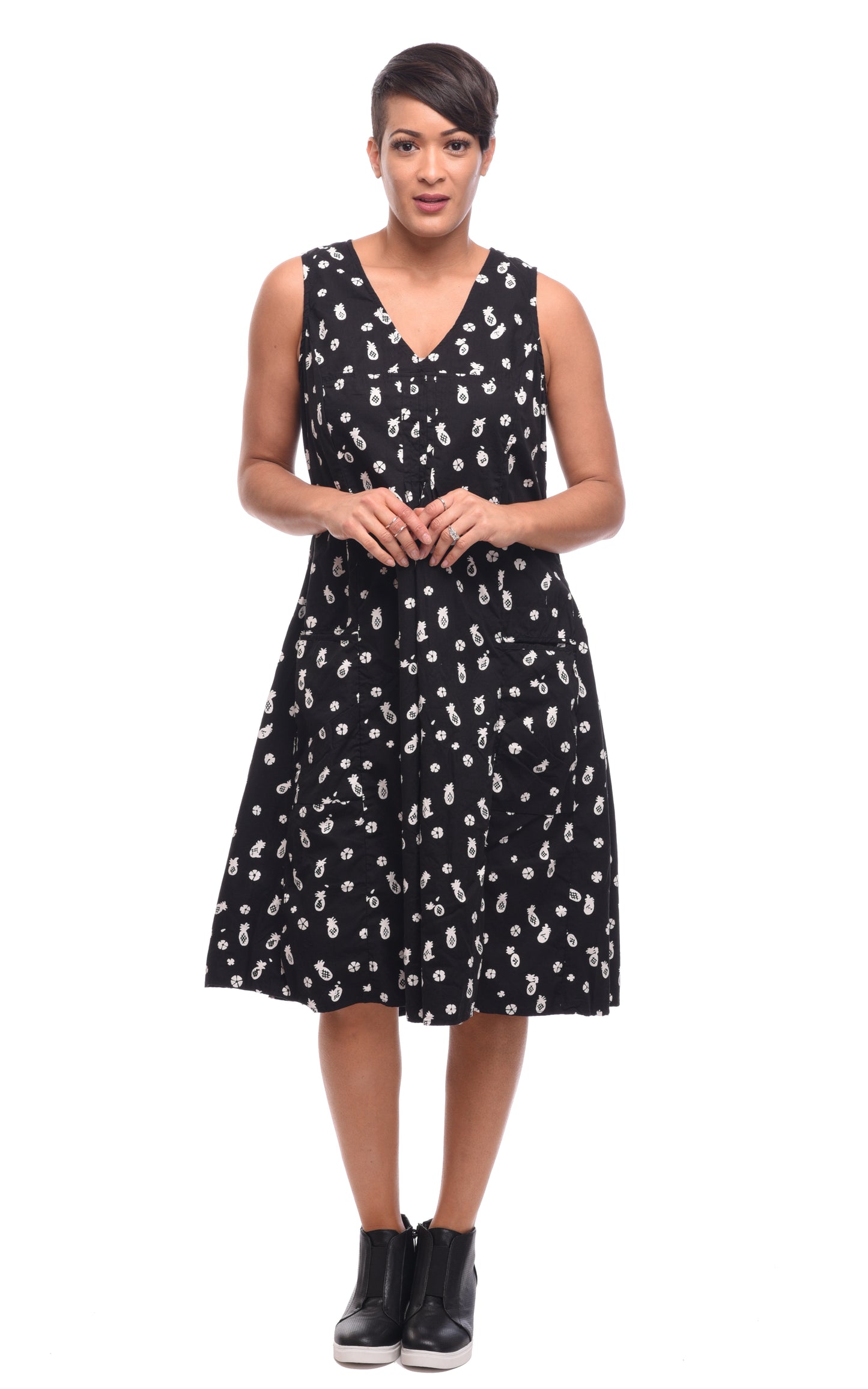 FINAL SALE CV656 Poppie Dress in Pineapple*