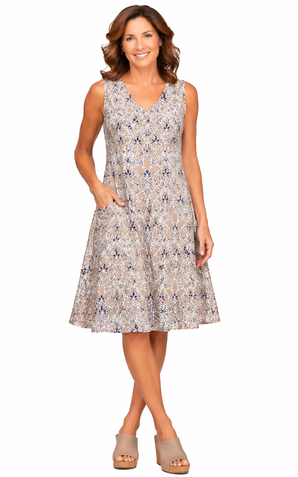 FINAL SALE CV656  Poppie Dress in Kumari*