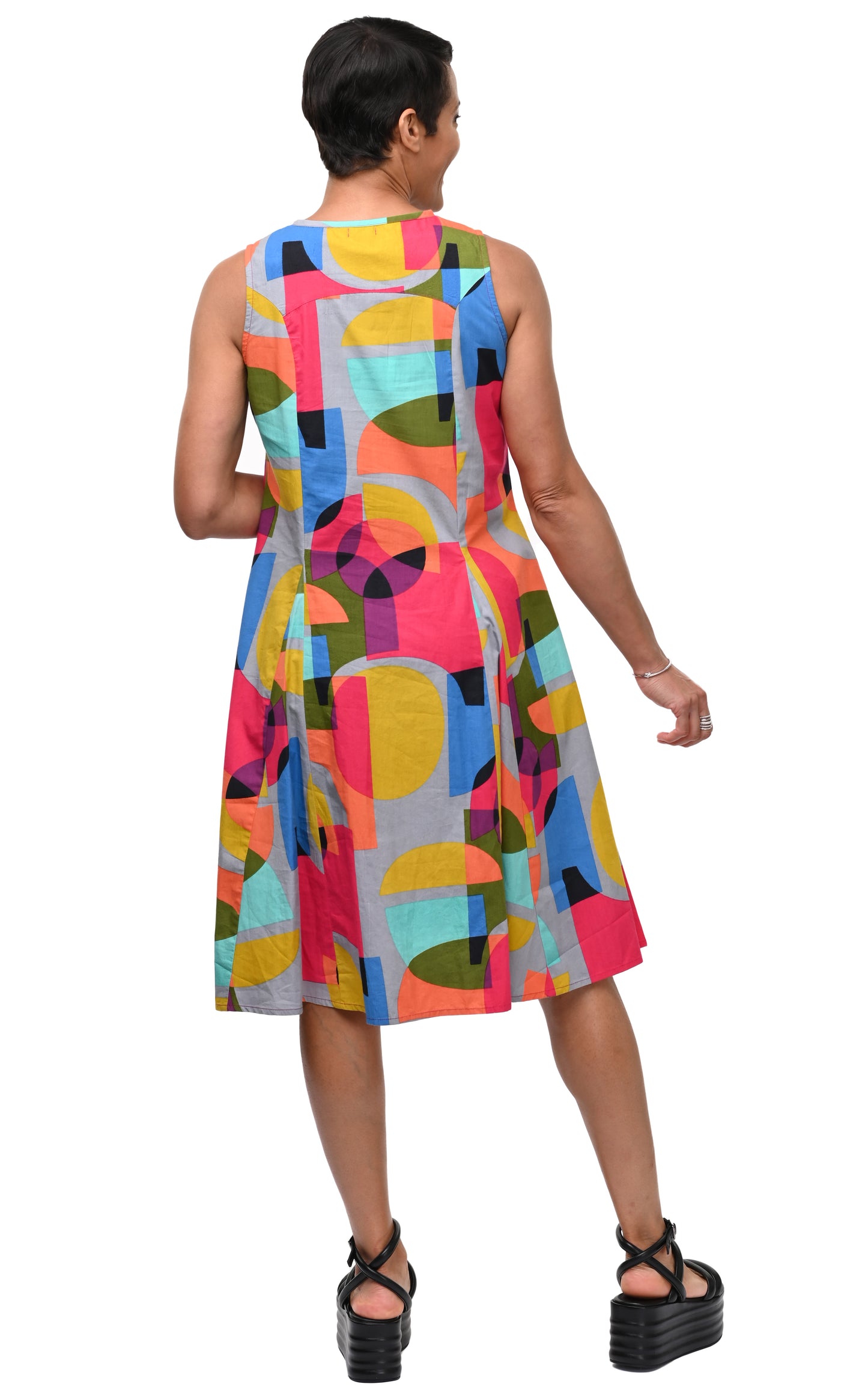 FINAL SALE CV656 Poppie Dress in Kaleidoscope*