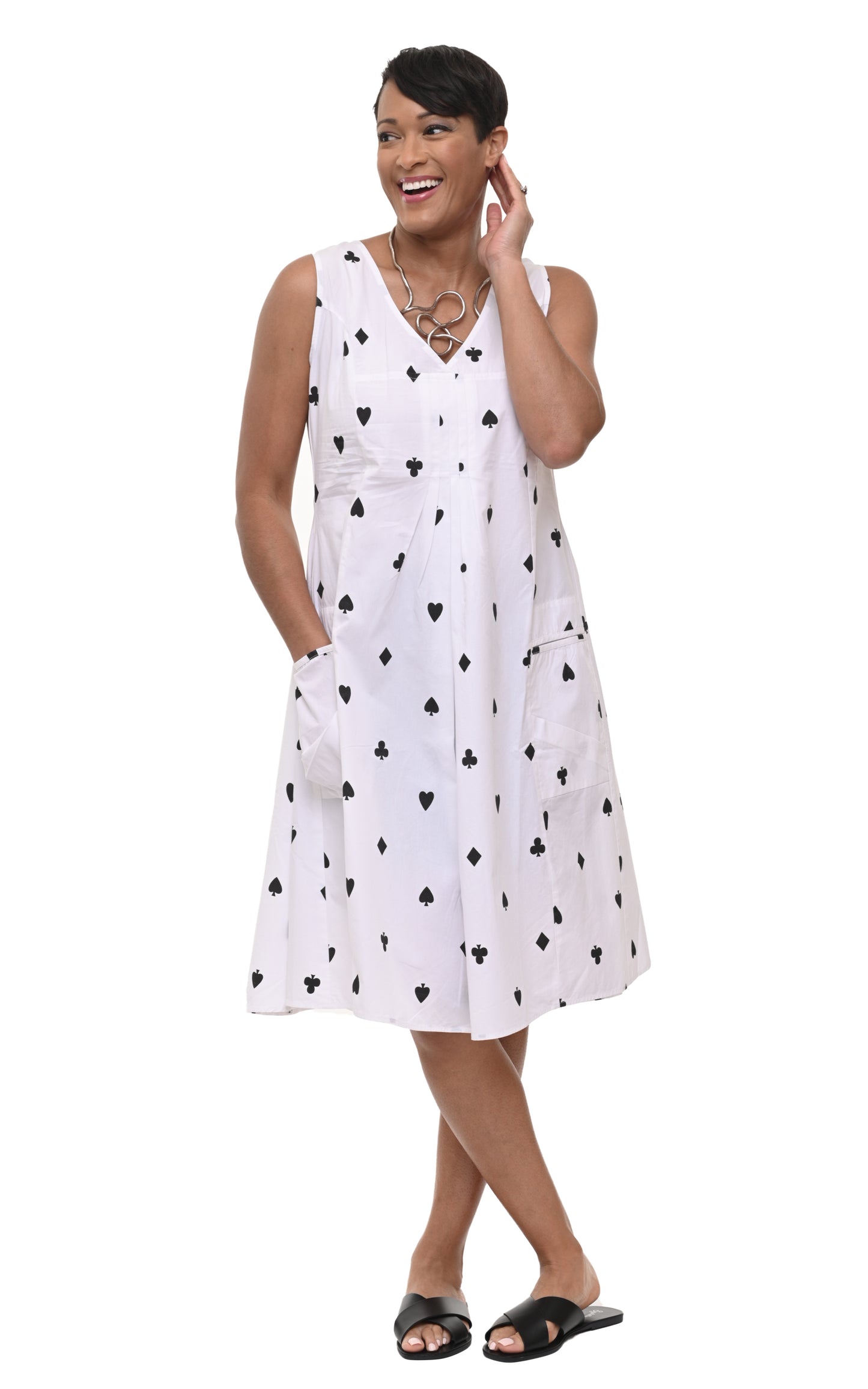 FINAL SALE CV656 Poppie Dress in Queen of Hearts*