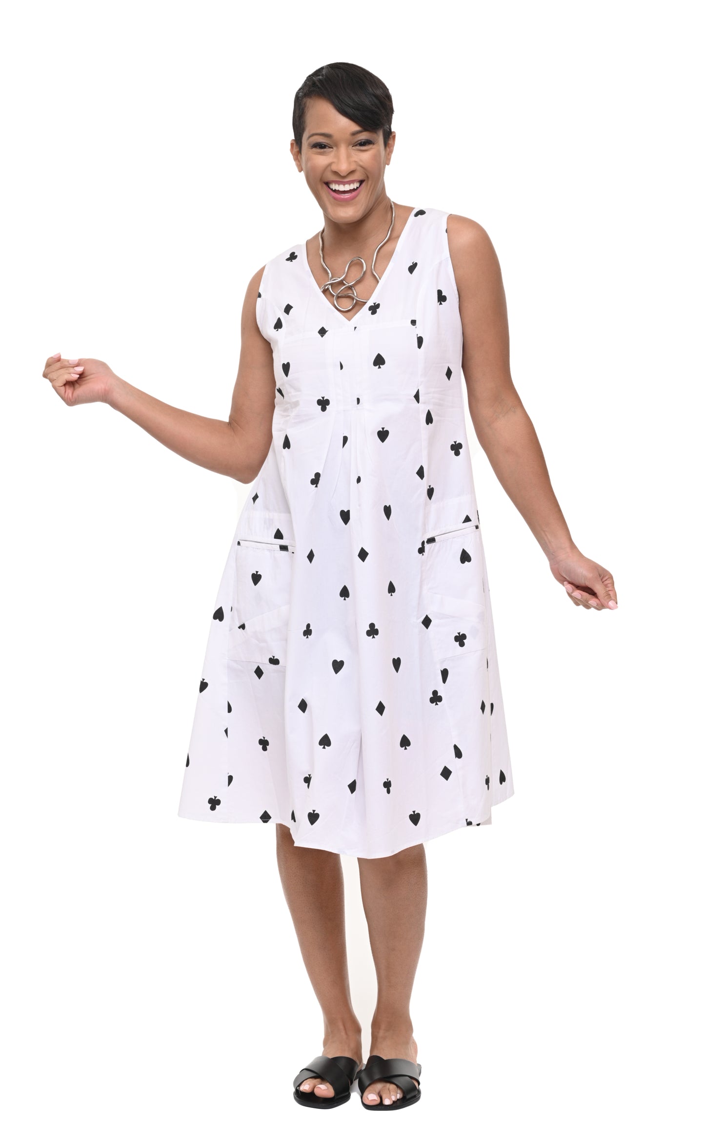 FINAL SALE CV656 Poppie Dress in Queen of Hearts*