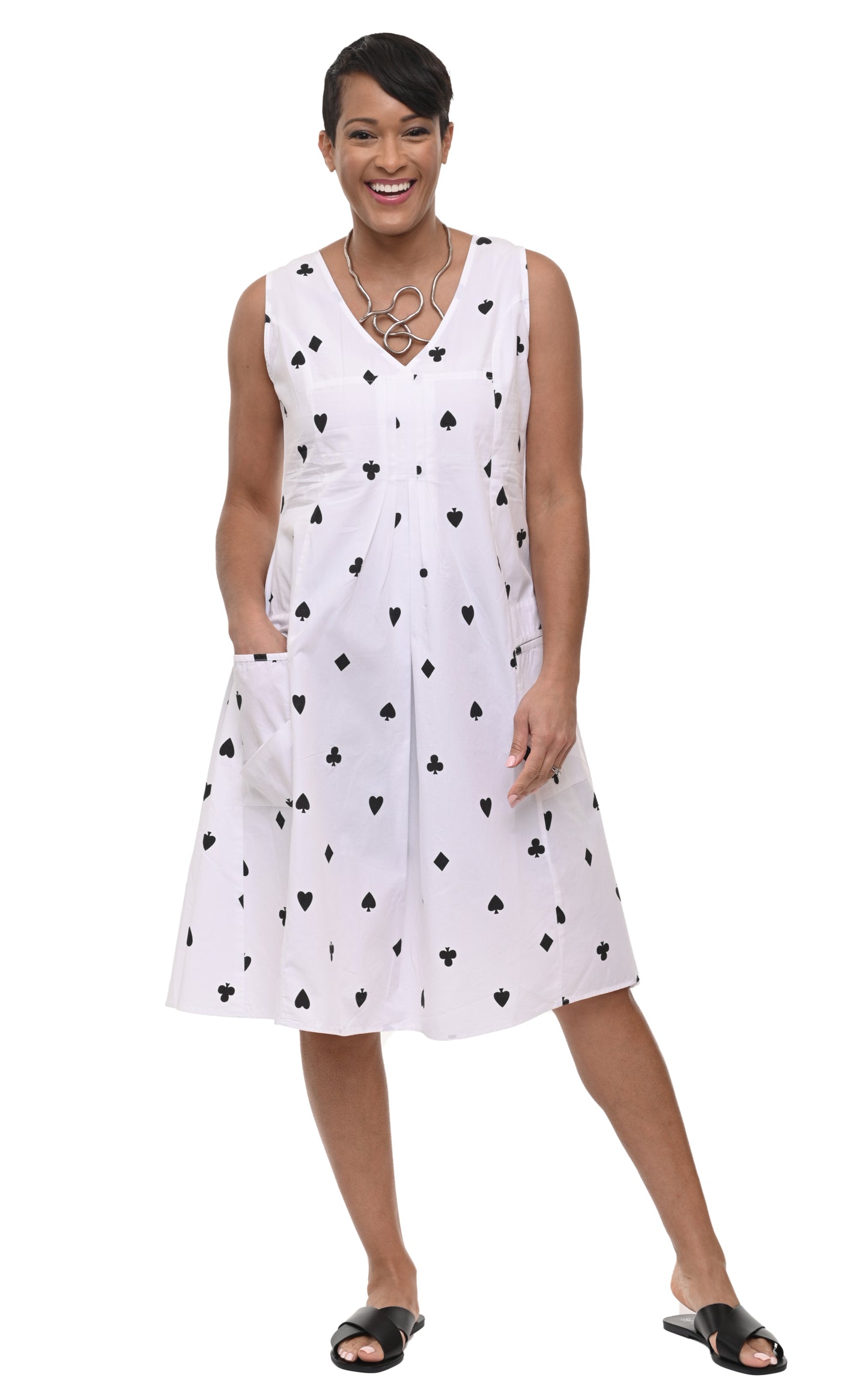 FINAL SALE CV656 Poppie Dress in Queen of Hearts*