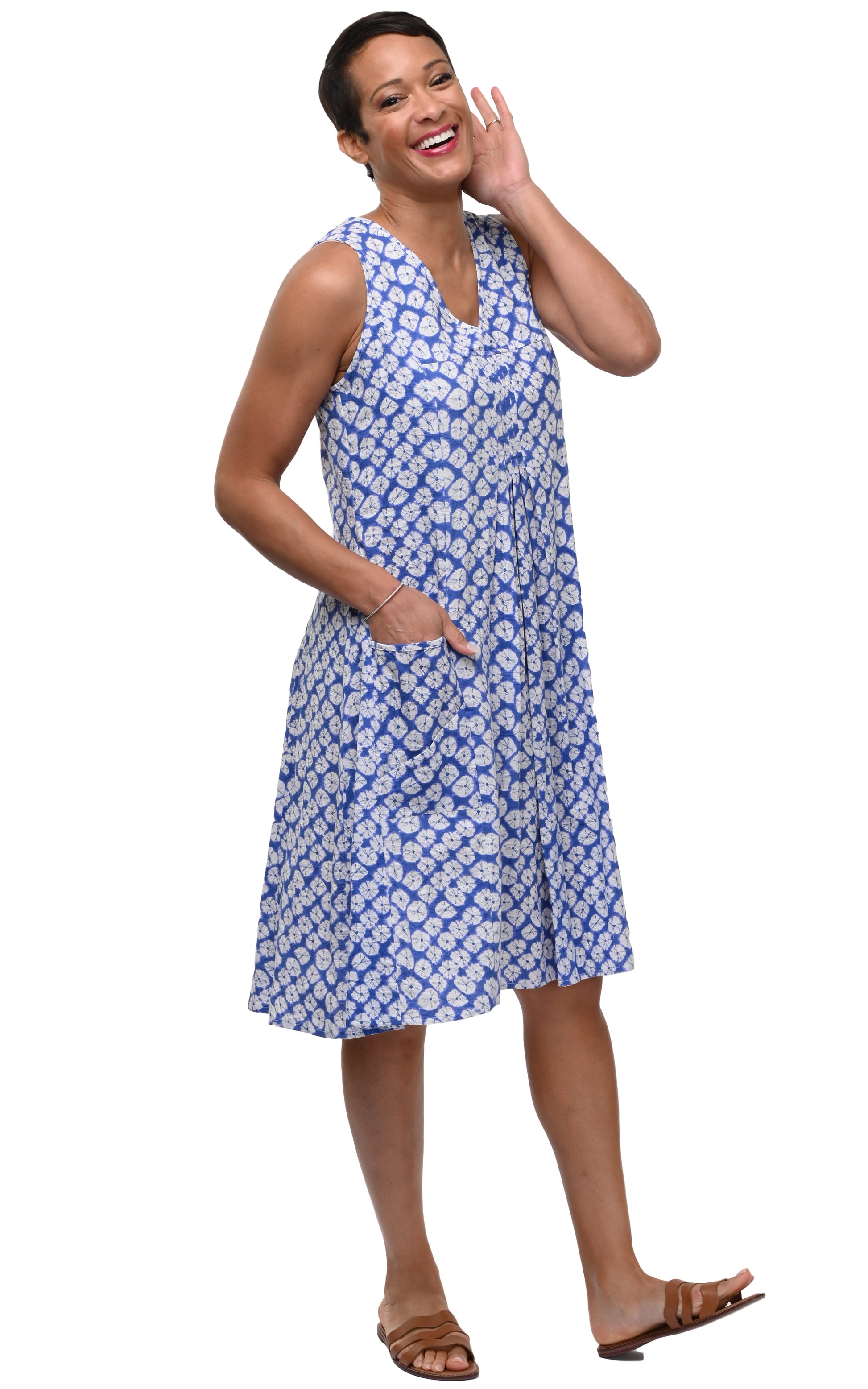 FINAL SALE CV656 Poppie Dress in Sand Dollars*