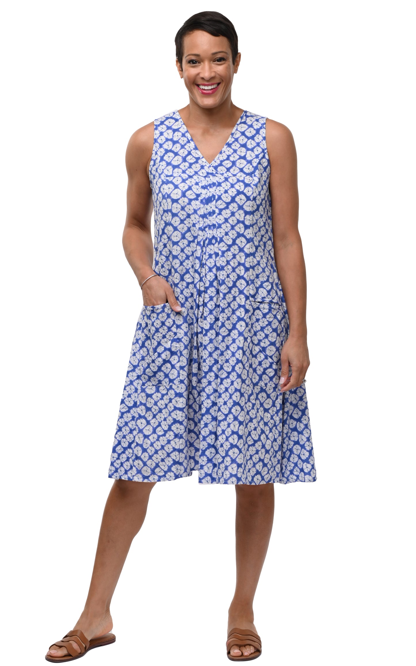 CV656  Poppie Dress in Sand Dollars*