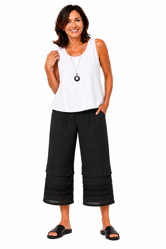 FINAL SALE CV62 Coastal Bloomer Pant in Black*