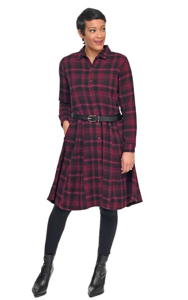 FINAL SALE CV1208 Sheridan Dress in Lucerne Flannel*