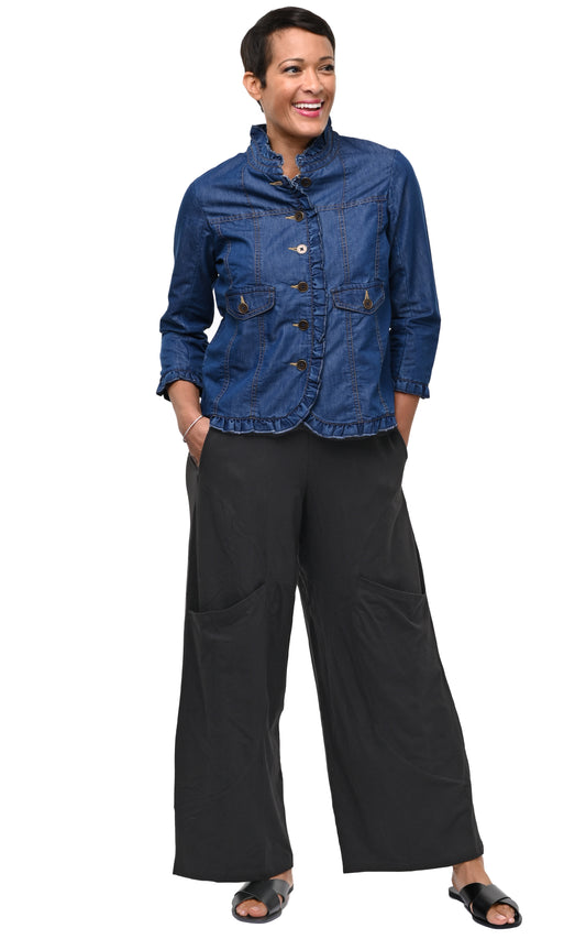 FINAL SALE SDM126 Portia Pant in Solid Black*