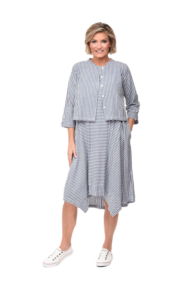 FINAL SALE CV1069 Lennon Dress in Marina White*