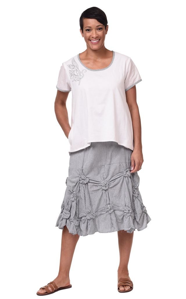 CV1175 Reagan Top in White