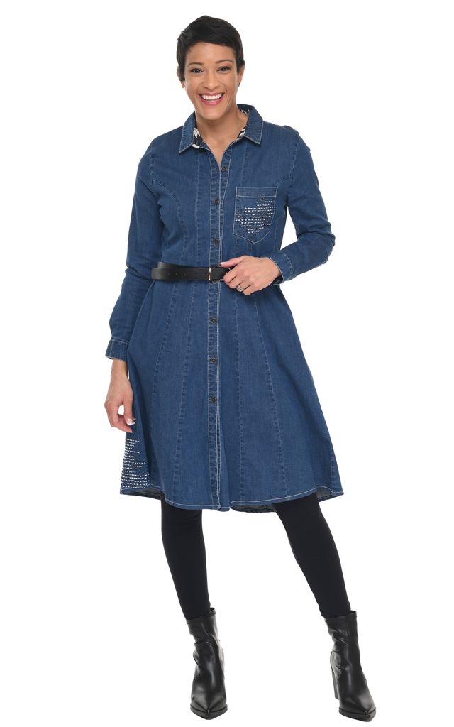 D509 Elsa Dress in Denim*