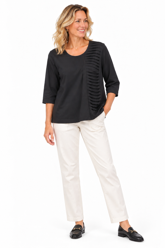 FINAL SALE CV1015 Glynn Pullover in Black*