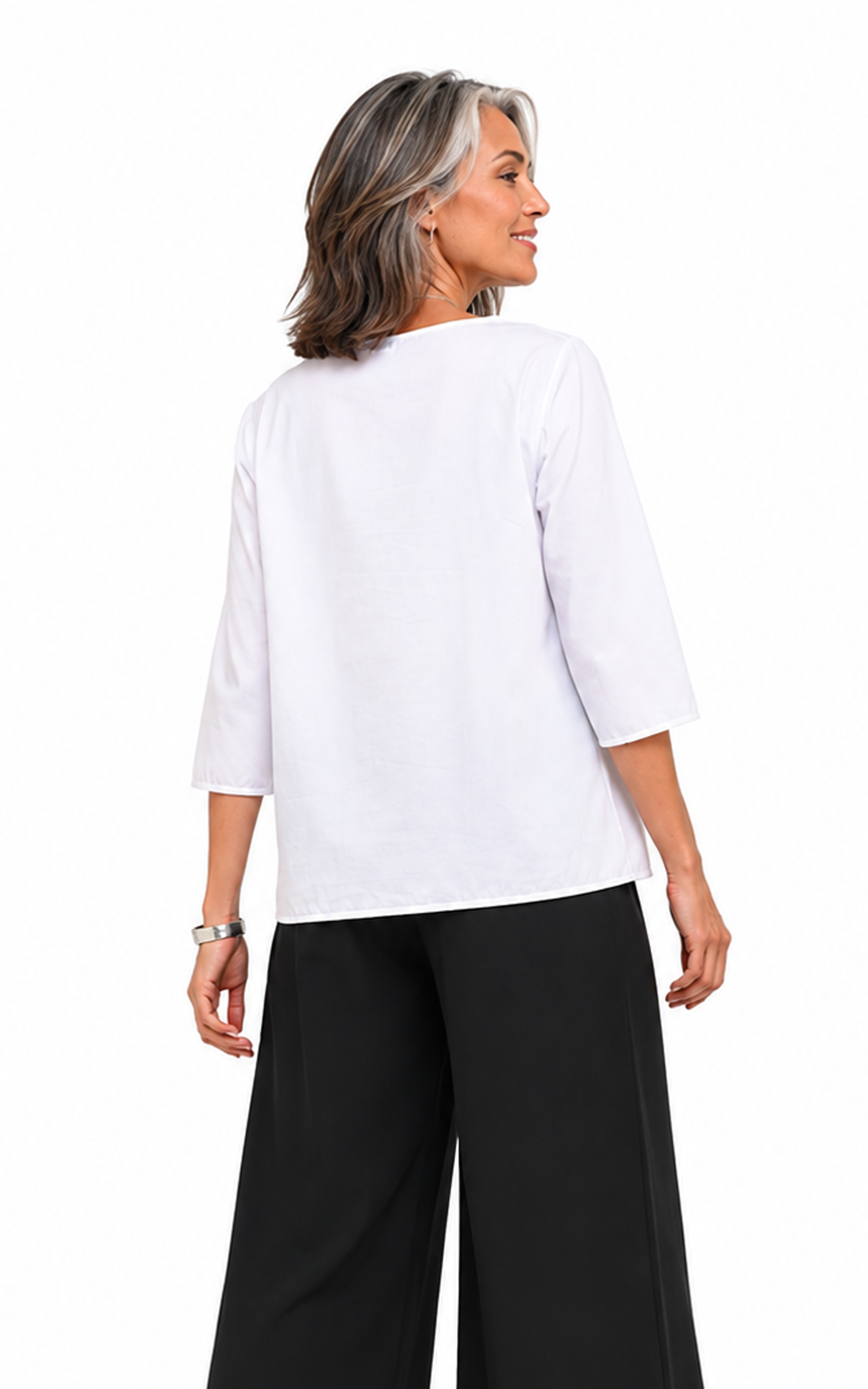 FINAL SALE CV1015 Glynn Pullover in White*