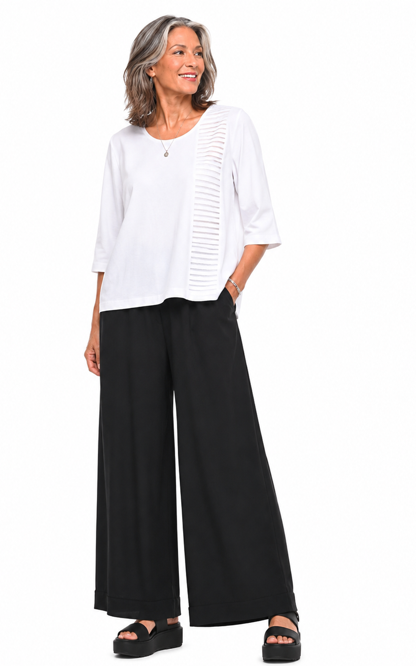 FINAL SALE CV1015 Glynn Pullover in White*