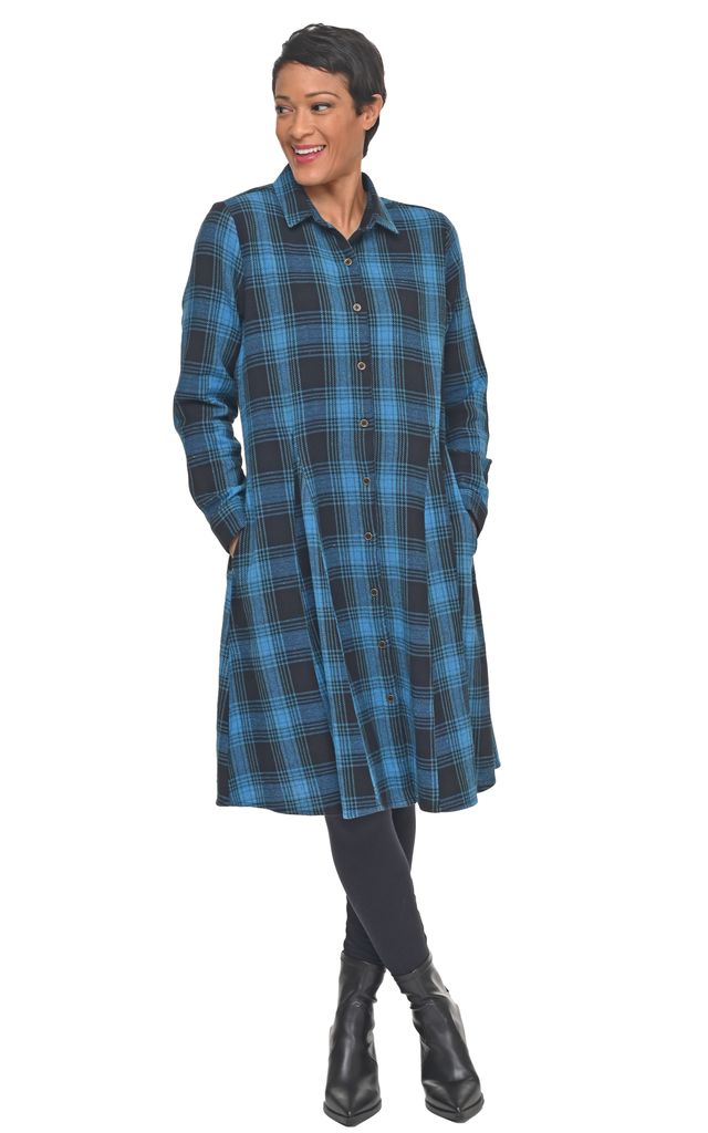 FINAL SALE CV1208 Sheridan Dress in Budapest Flannel *