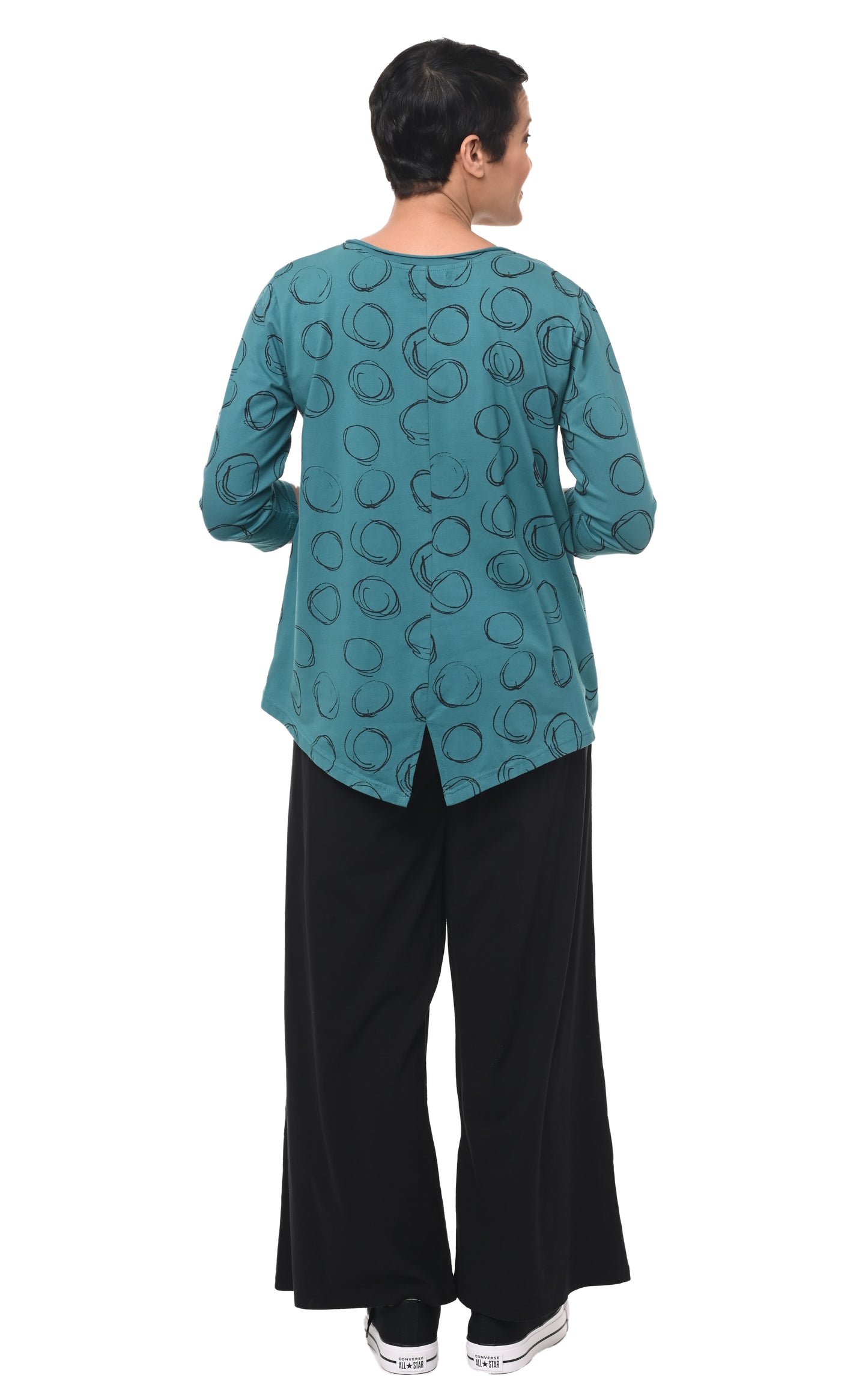 FINAL SALE L123 Kelly Pullover in Teal Orbit*