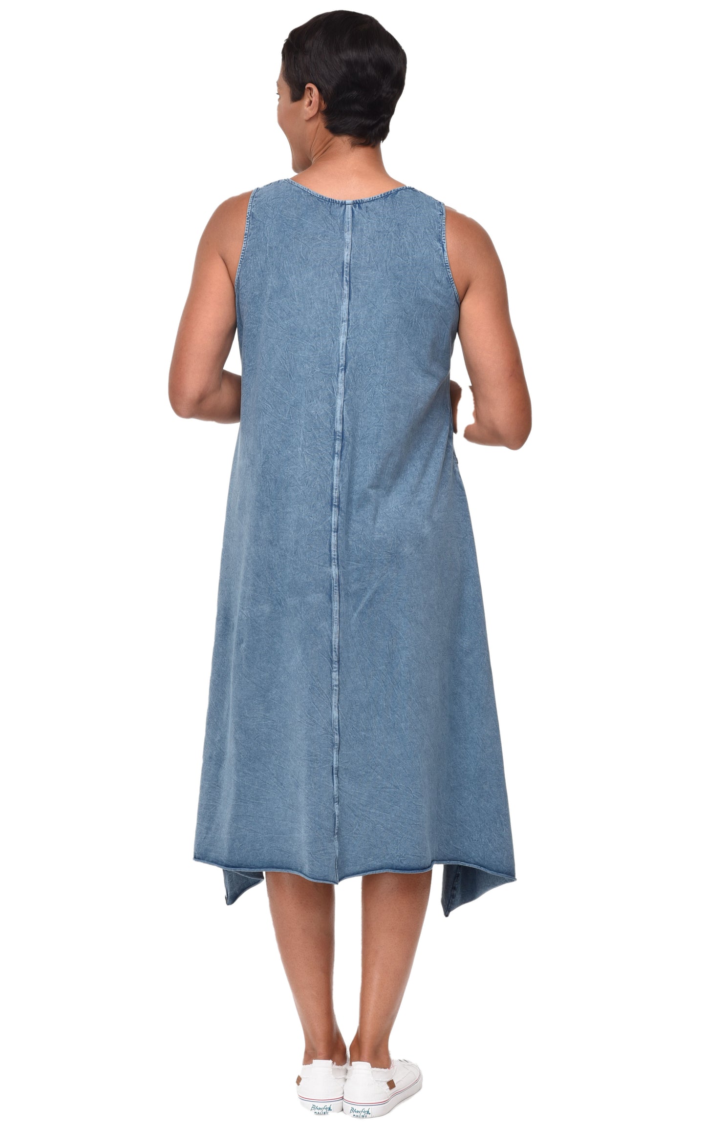 FINAL SALE L153 Garrison Dress in Denim Lycra*