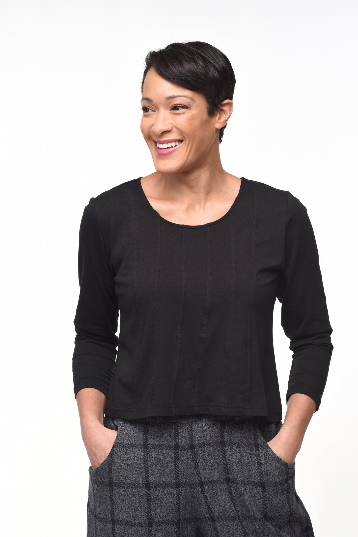 FINAL SALE L173 Wren Top in Black*