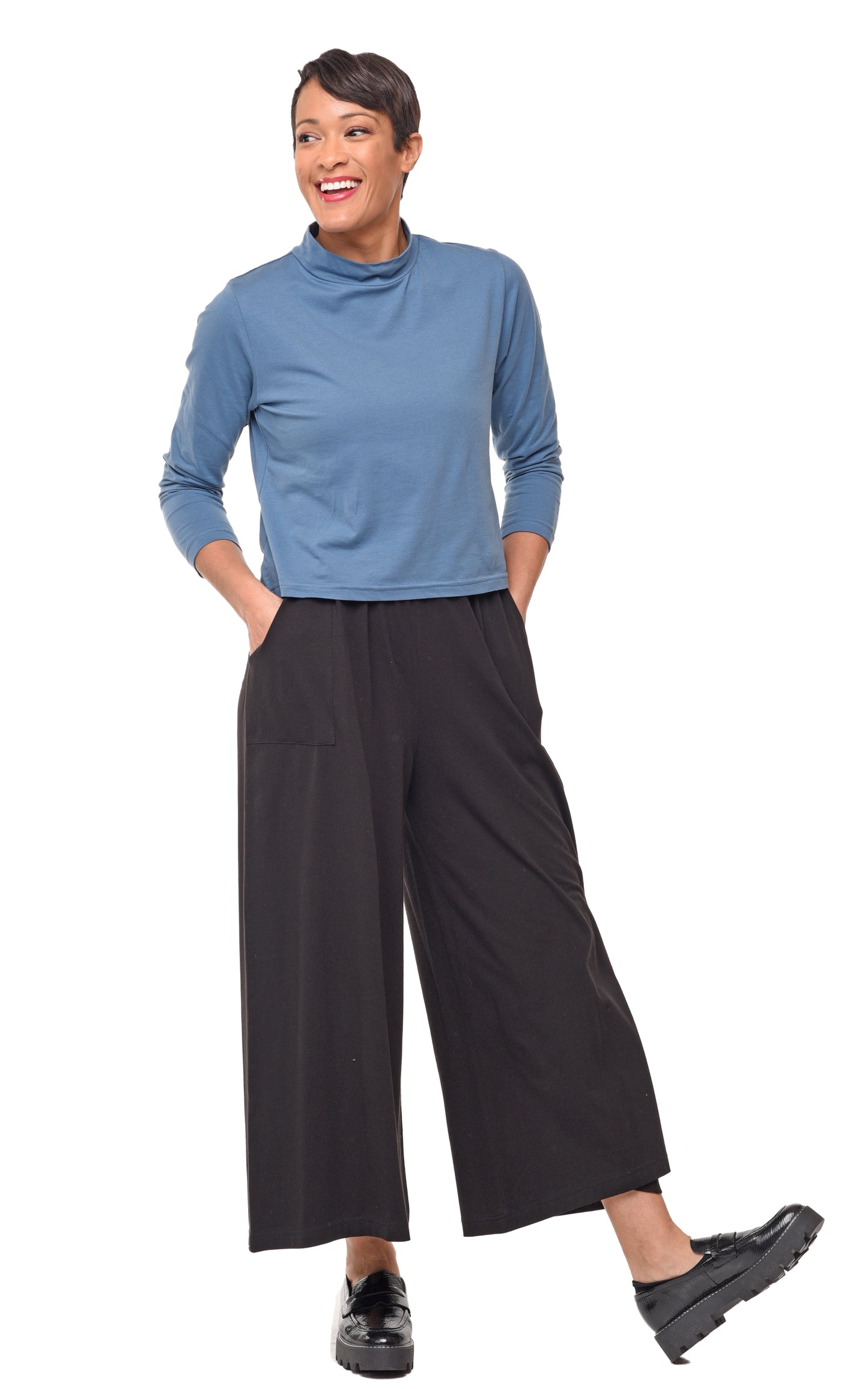 FINAL SALE L177 Kai Pullover in Mallard Blue*