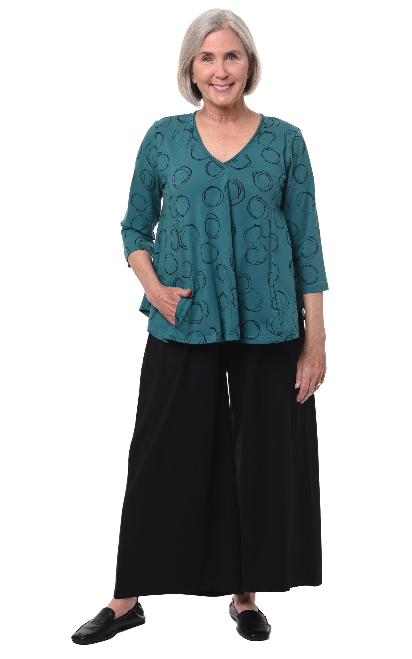 FINAL SALE L708 Willa Pullover in Teal Orbit*