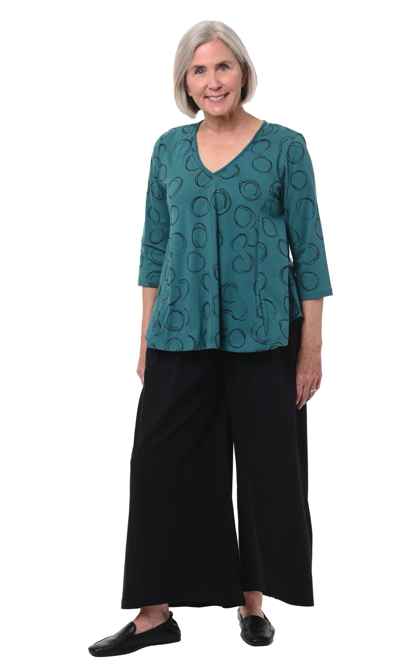 FINAL SALE L708 Willa Pullover in Teal Orbit*