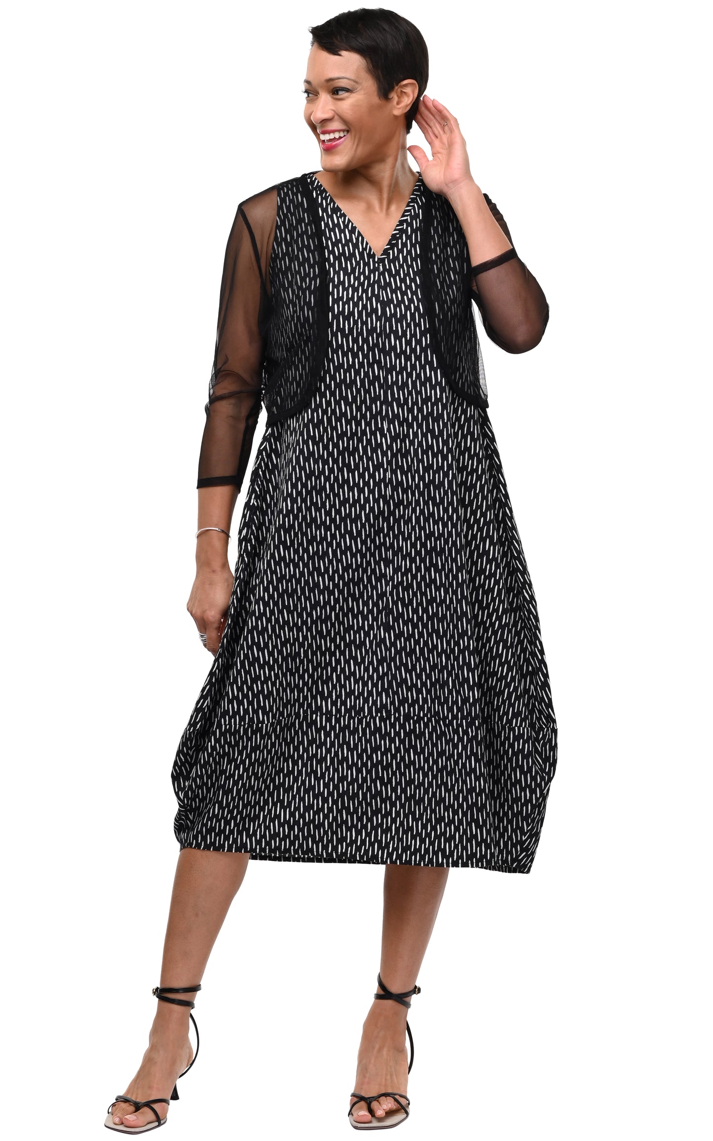 M600 Mesh Shrug in Black*