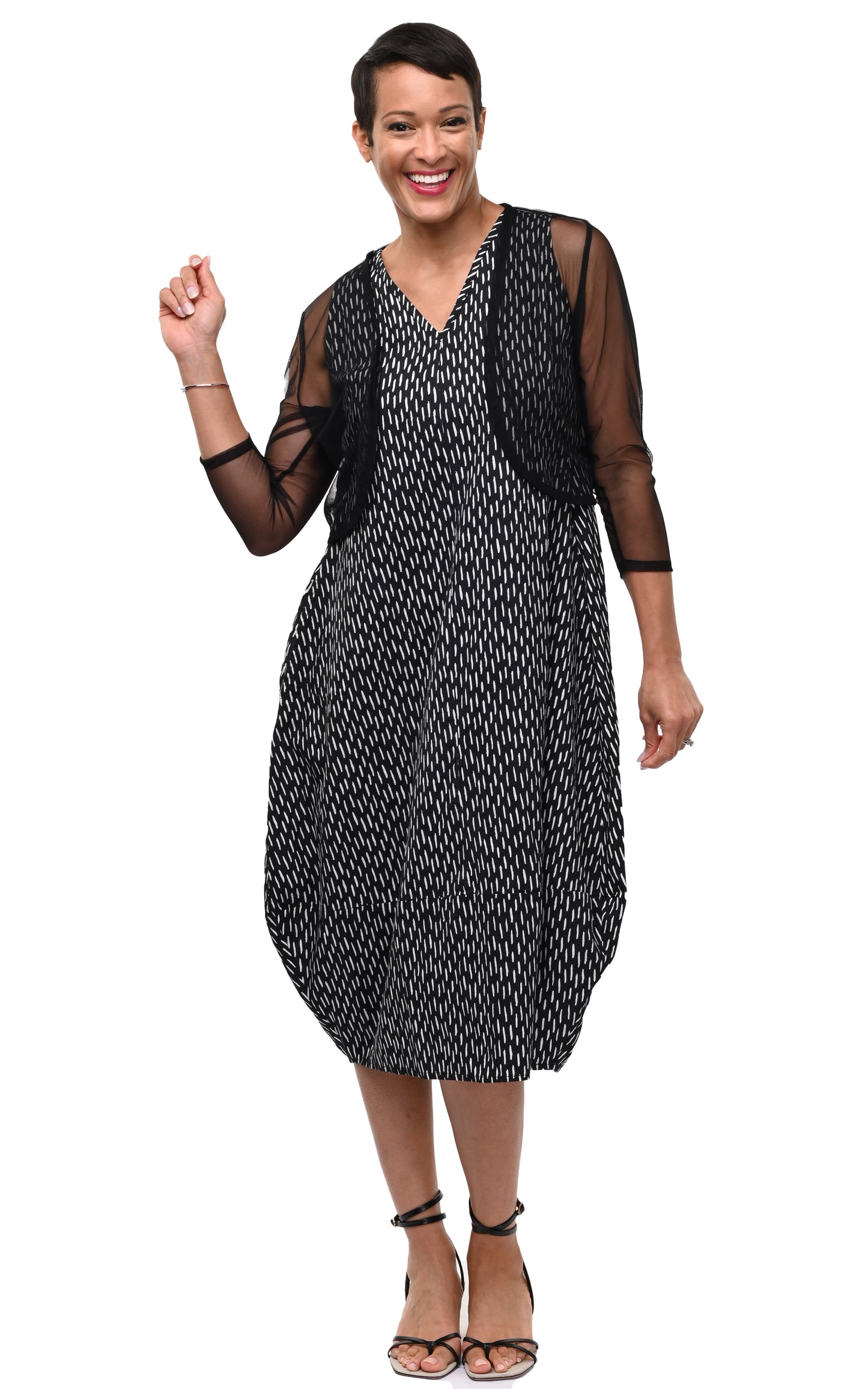 M600 Mesh Shrug in Black*