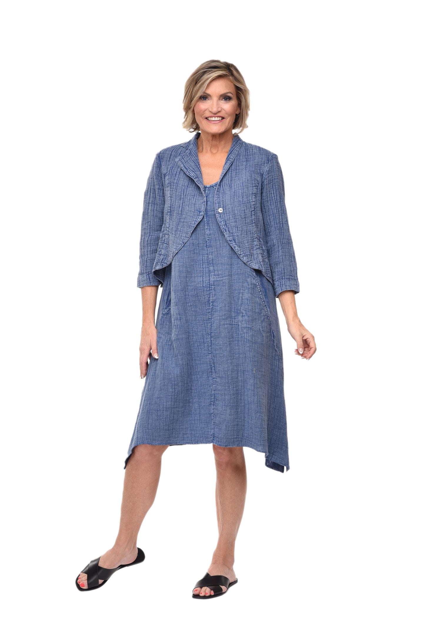 FINAL SALE VCG525 Fallon Dress in French Blue*