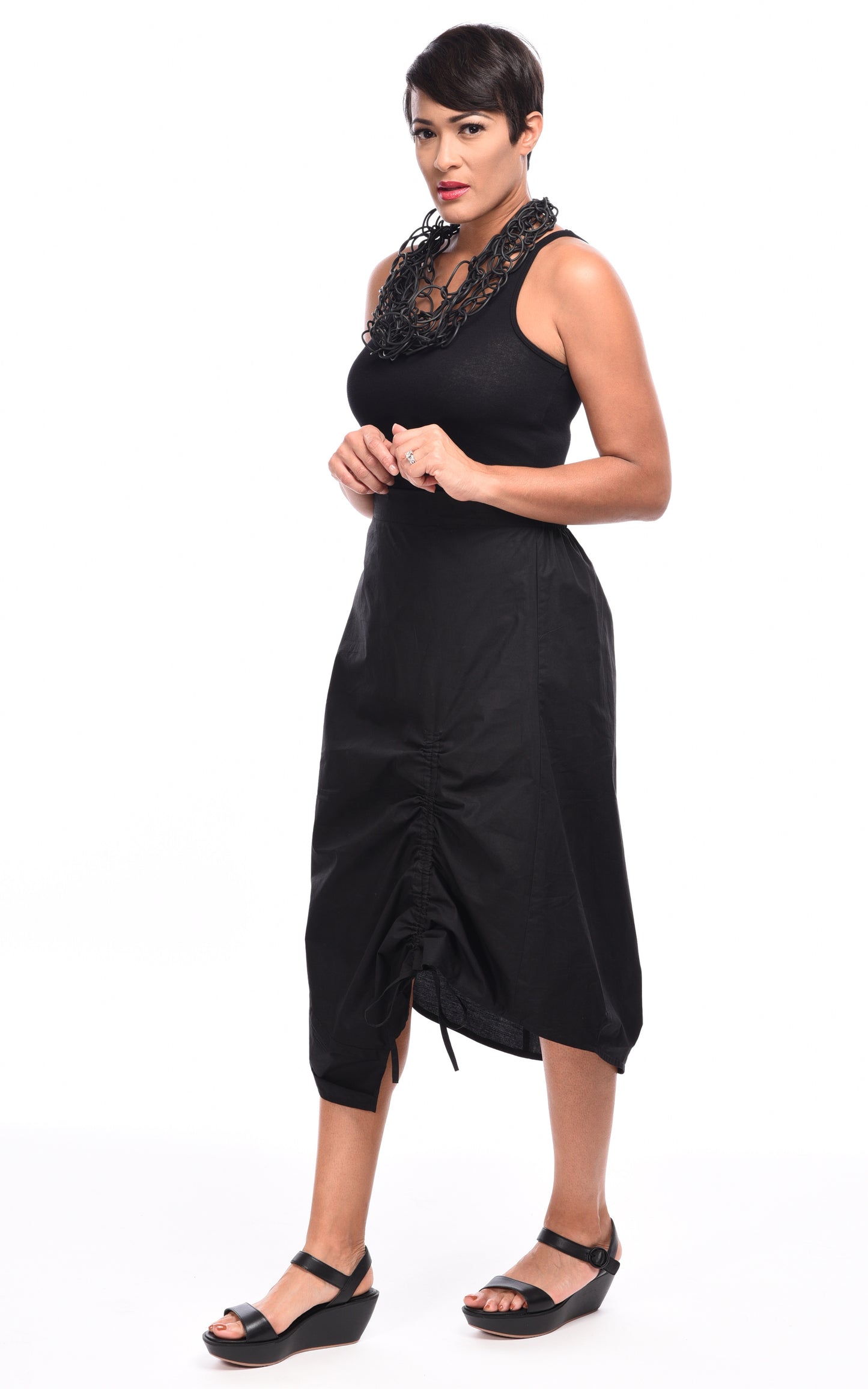 FINAL SALE SDC234 Ainsley Skirt in Black by Snapdragon & Twig*