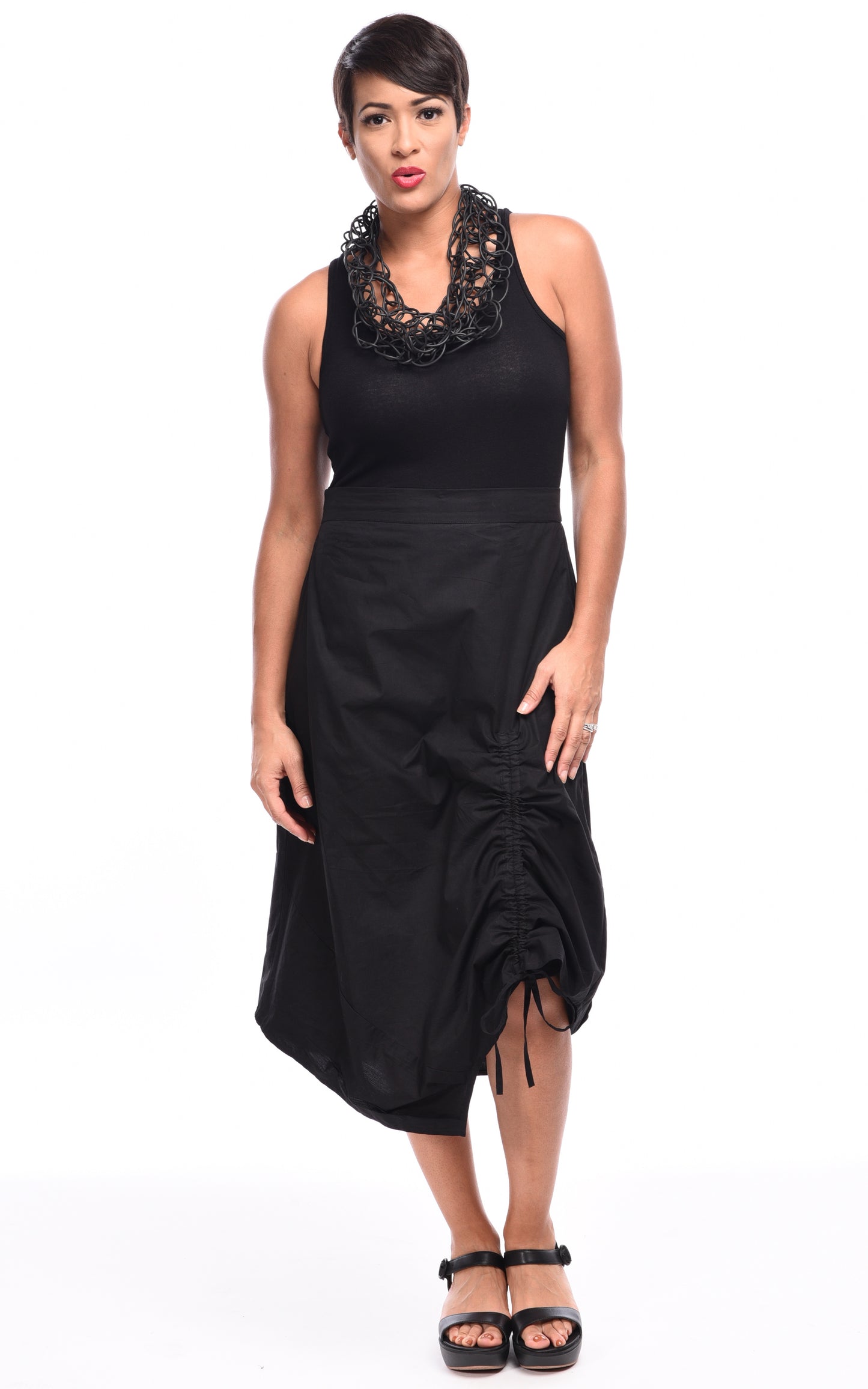 FINAL SALE SDC234 Ainsley Skirt in Black by Snapdragon & Twig*