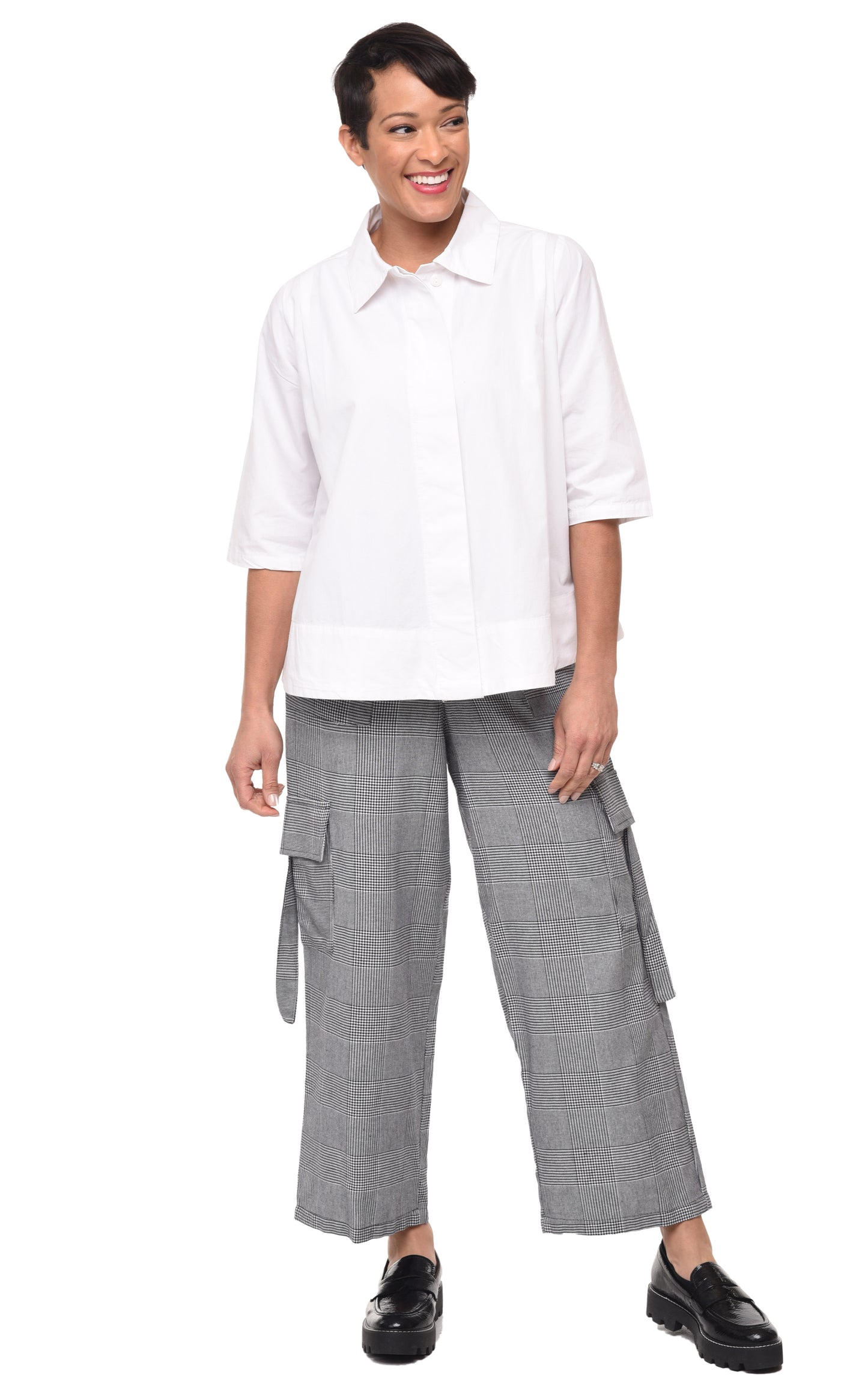 SDC1086 Colton Pant  in Black White Avalon*