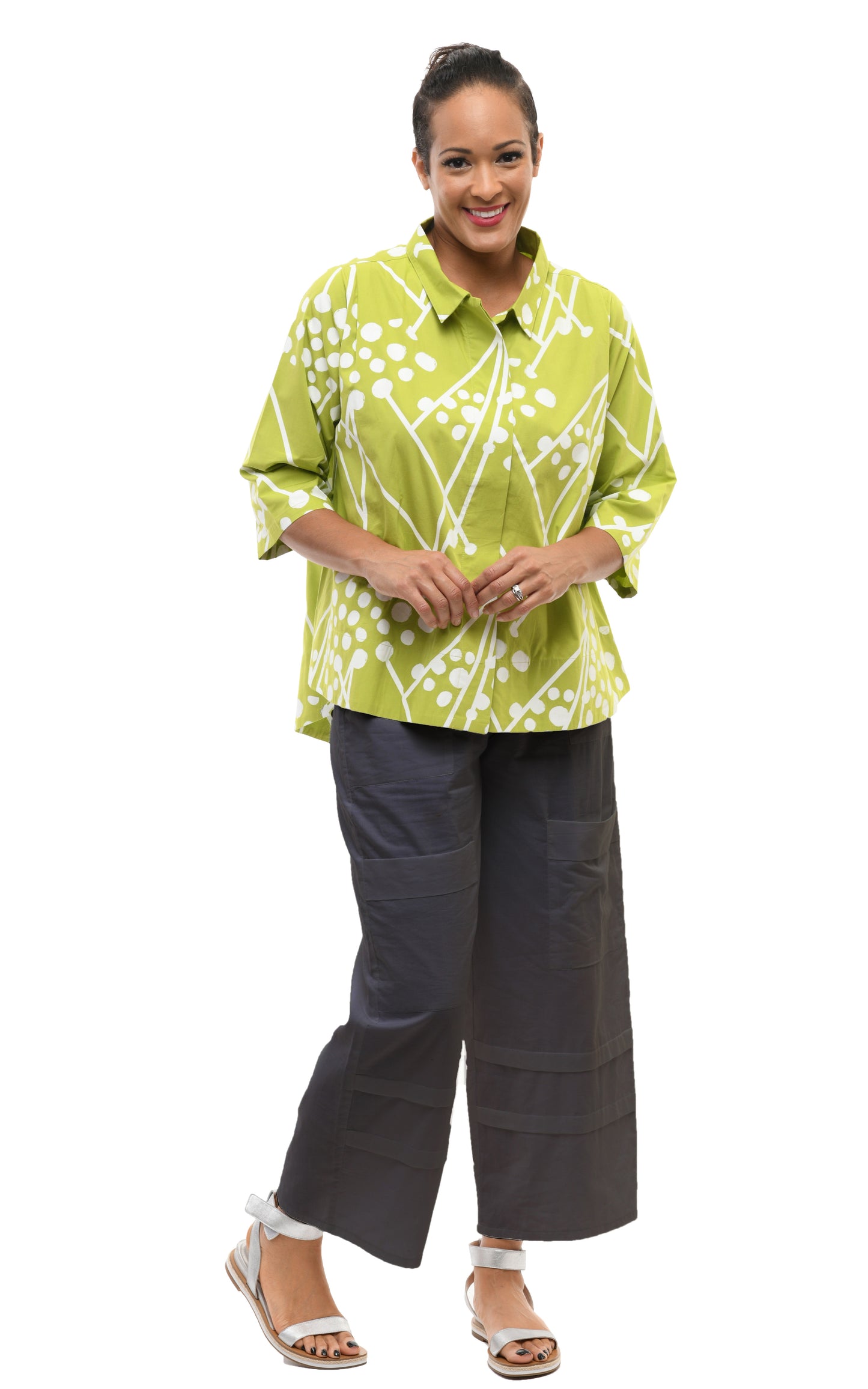 FINAL SALE CV143 Metro Pant in Solid Black Cotton*