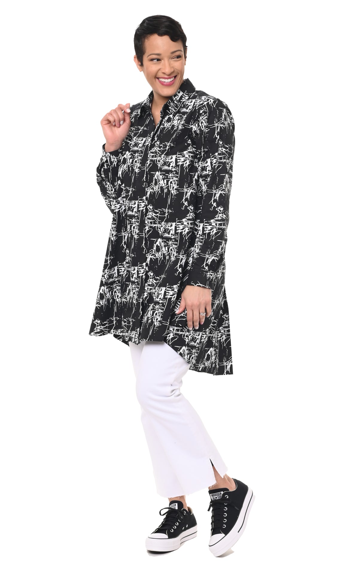 FINAL SALE SDC718 Newport Button Down in Black Etching*