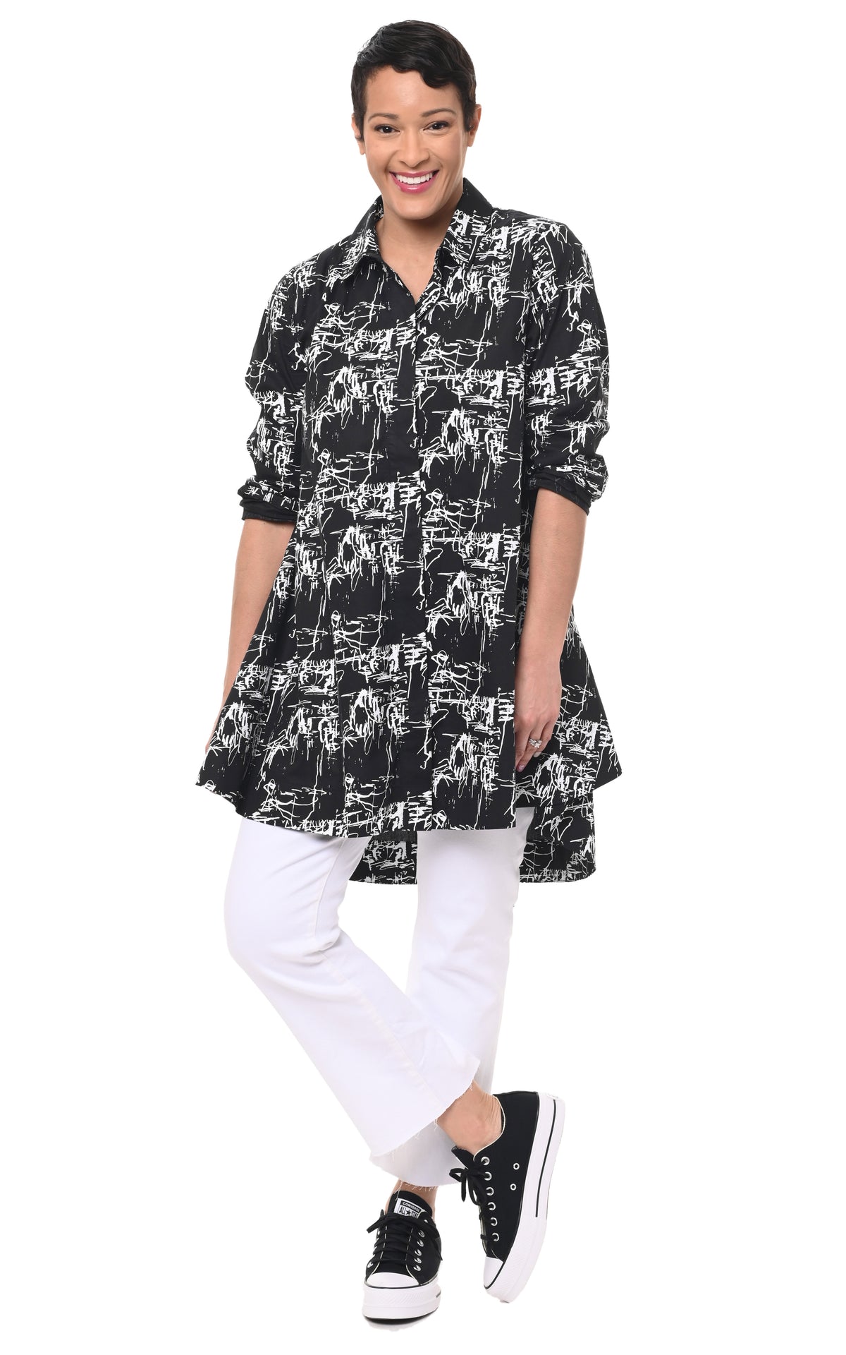 FINAL SALE SDC718 Newport Button Down in Black Etching*