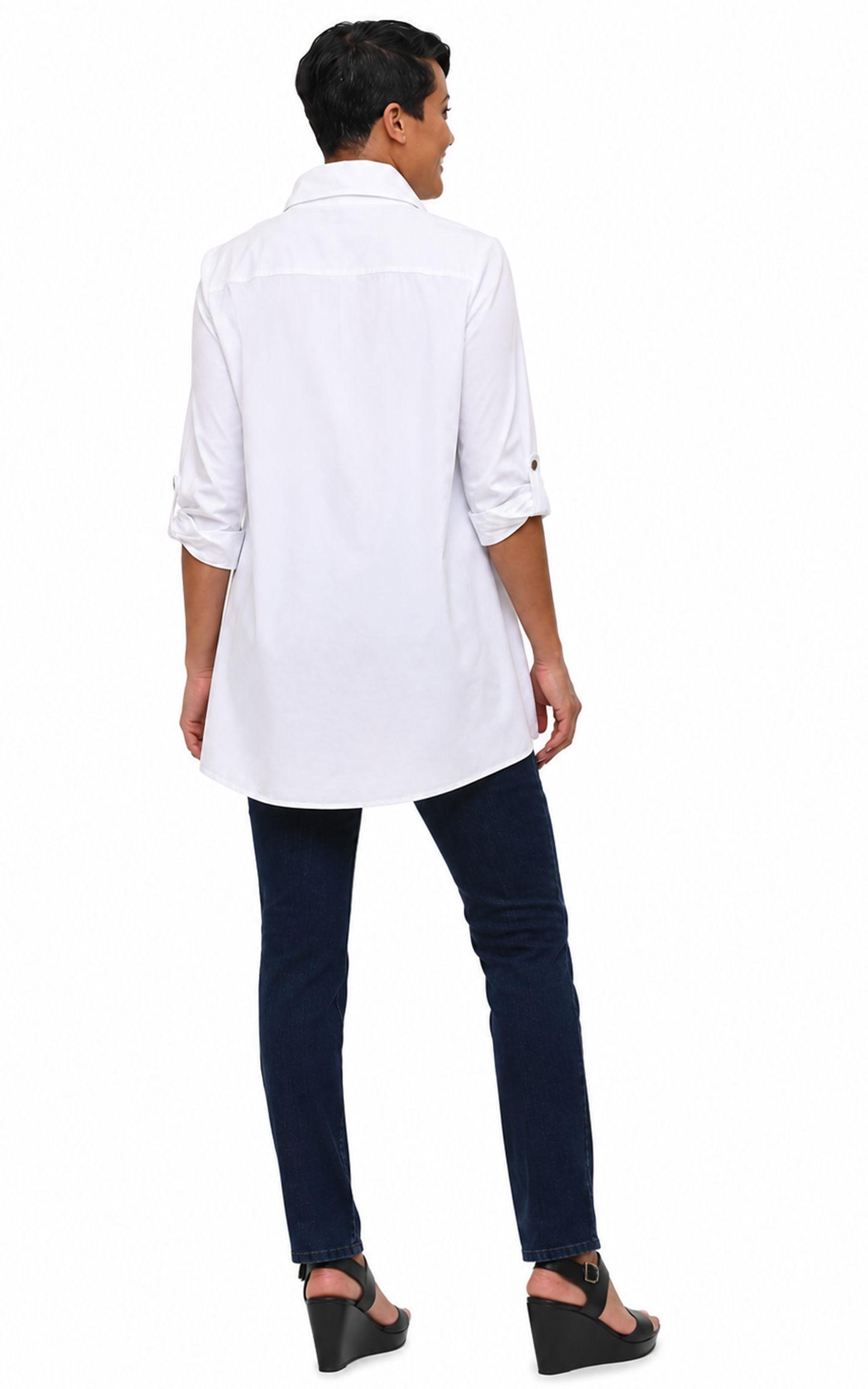 FINAL SALE SDC801 Blythe  Button Down in White*