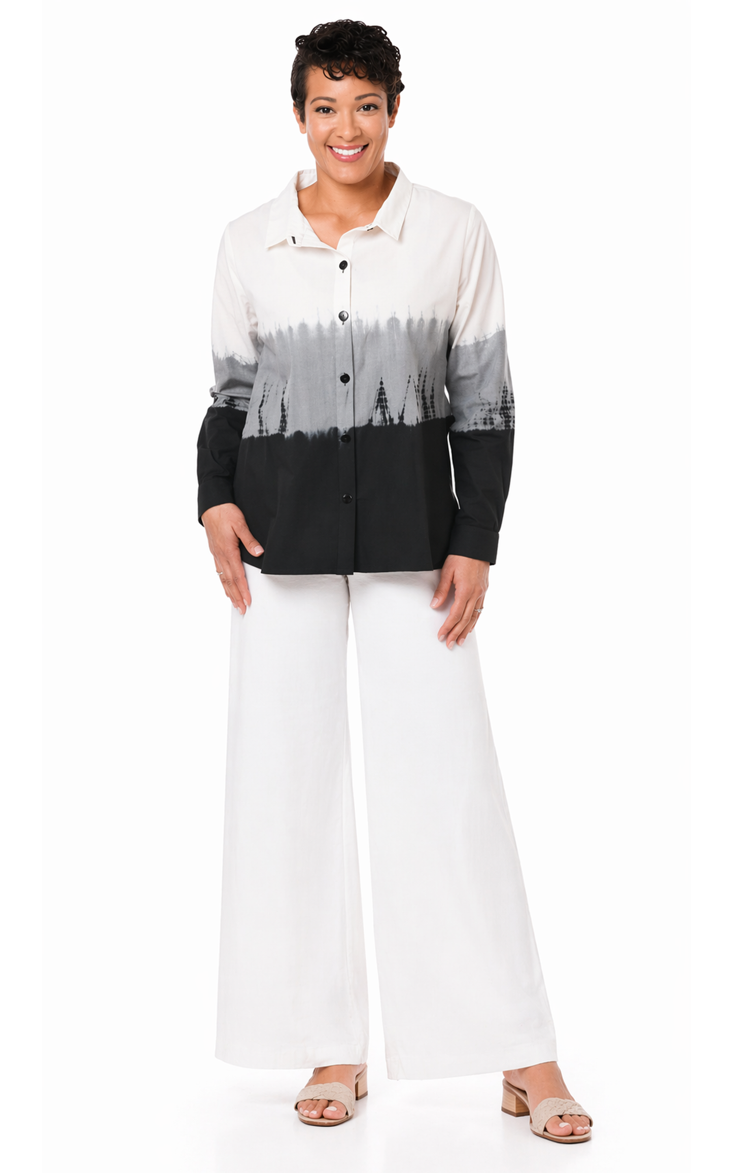 FINAL SALE SDC926 Brynn Pullover in Oystershell Ombre*