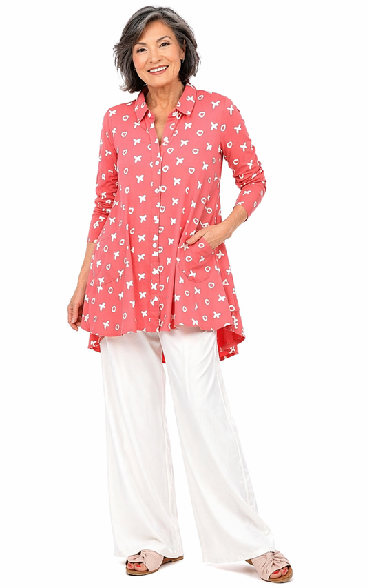 FINAL SALE SDM580 Lauryn Button Down in Paradise XO*