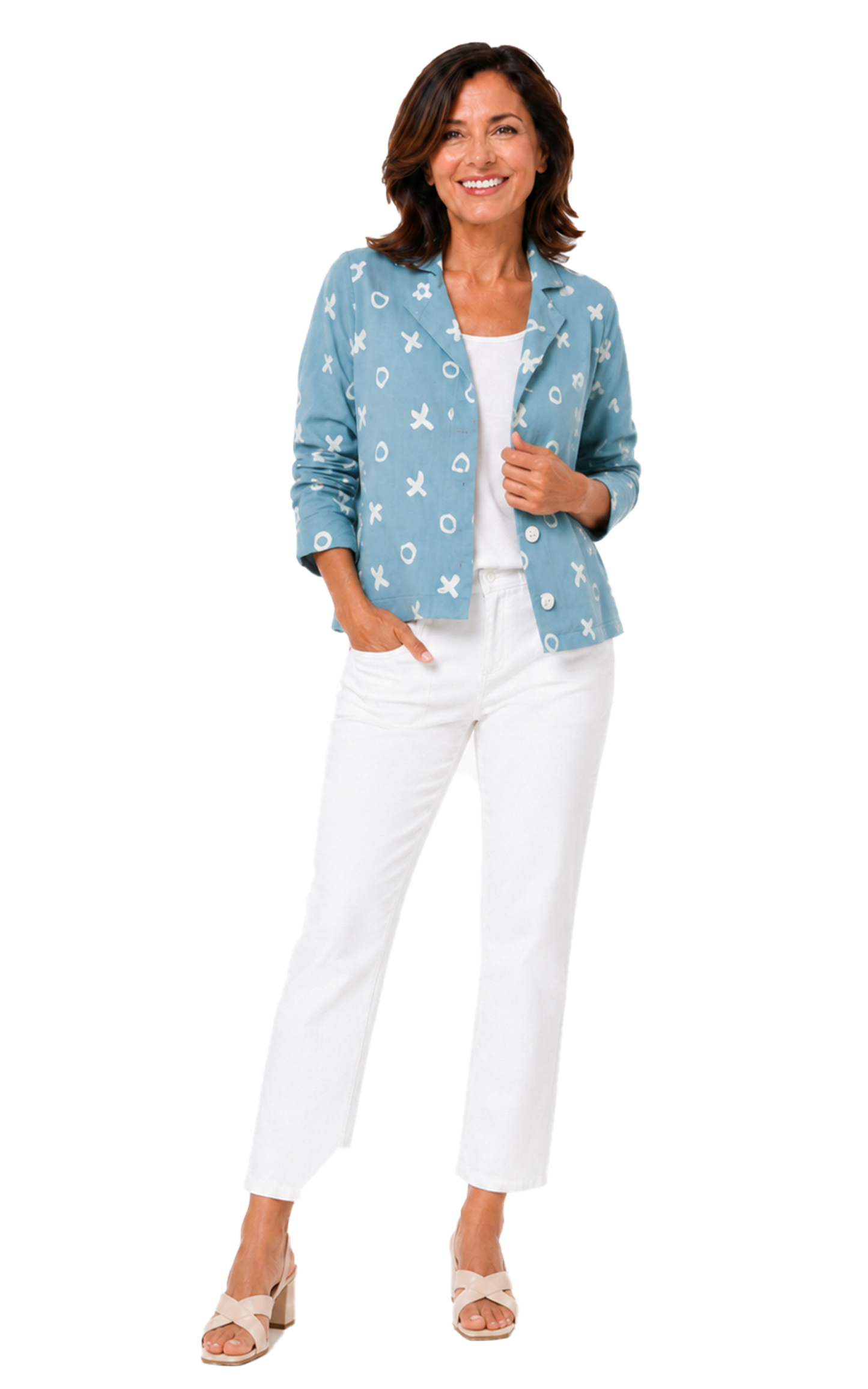 FINAL SALE SDM358 Pablo Jacket in Spa Blue XO*