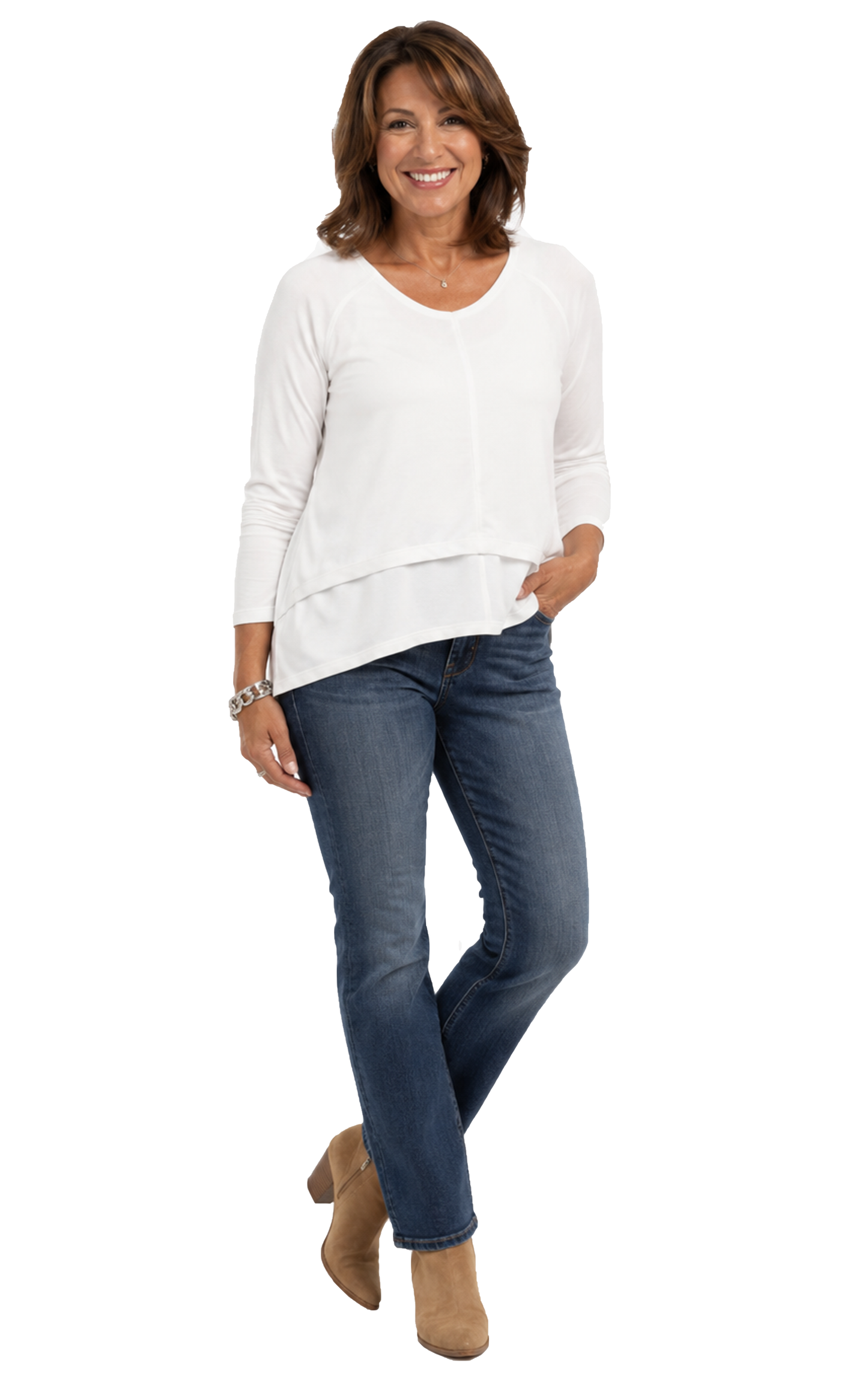 FINAL SALE SDM811 Presley Pullover in Cream by Snapdragon & Twig*