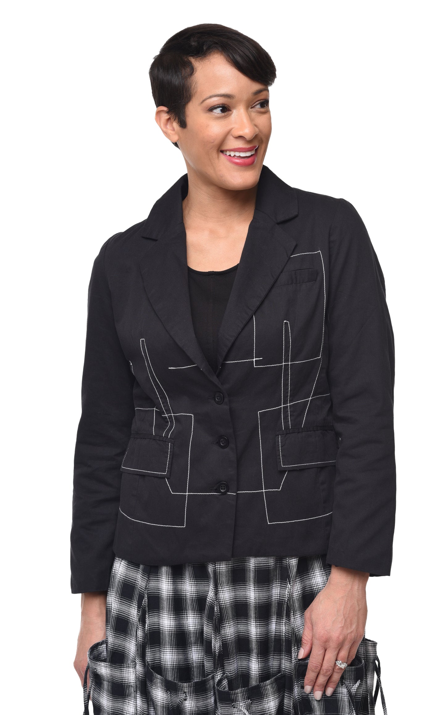 FINAL SALE T300 Lottie Jacket in Black Twill*