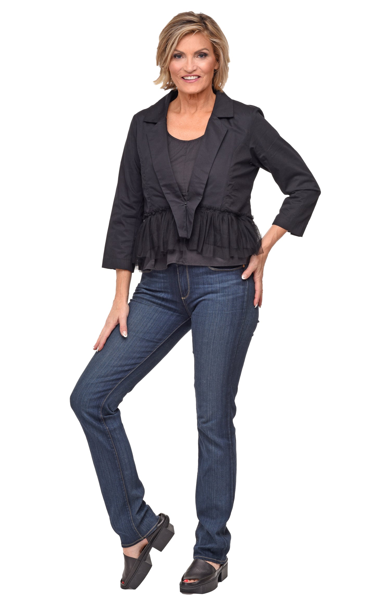 FINAL SALE T404 Julianna Jacket in Black Twill*