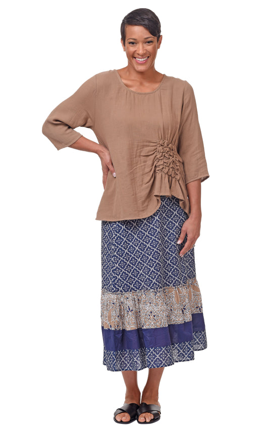 FINAL SALE VCG365 Olga Top in Sand*