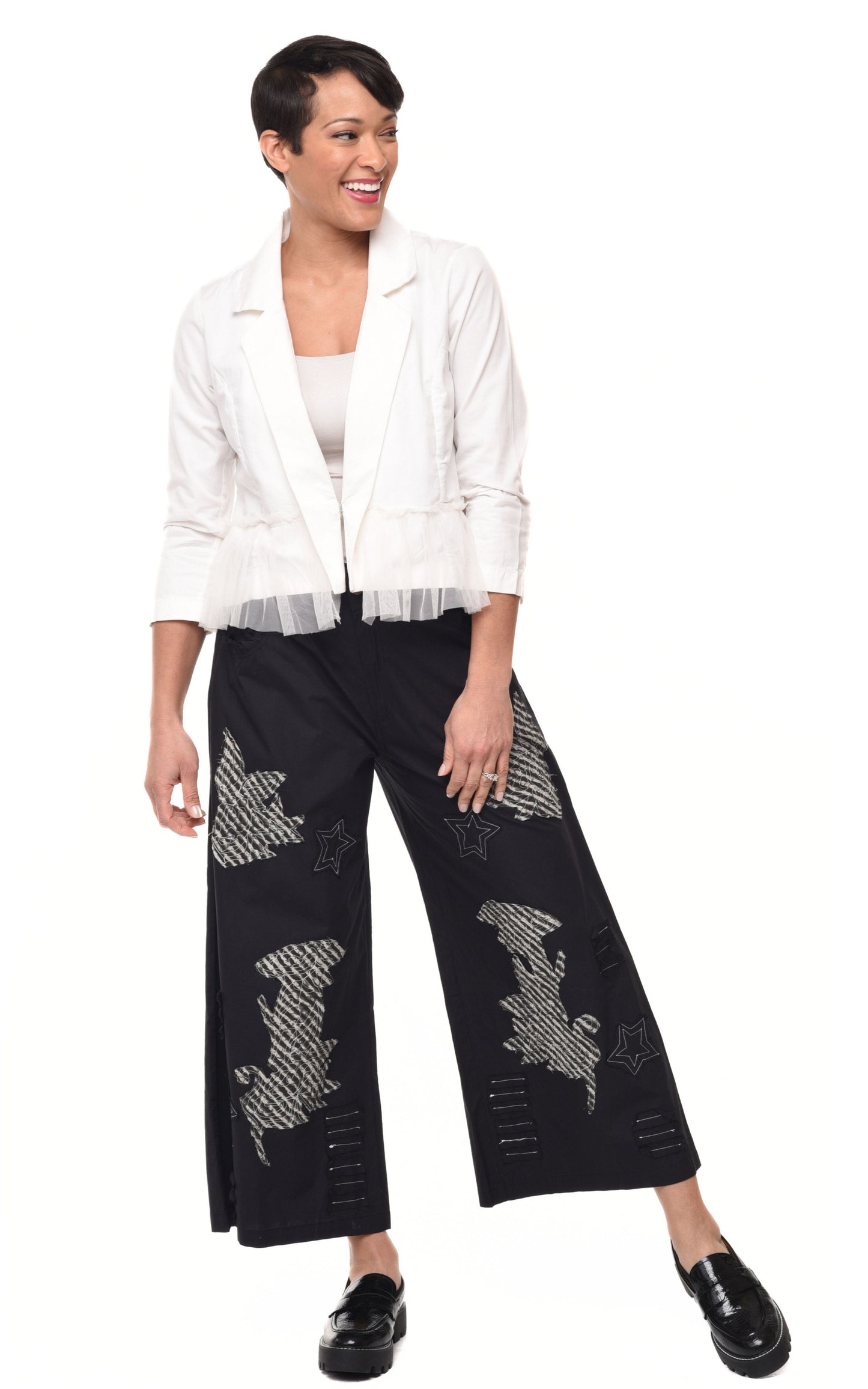 FINAL SALE CV1014 Arabella Pant in Black Radio*